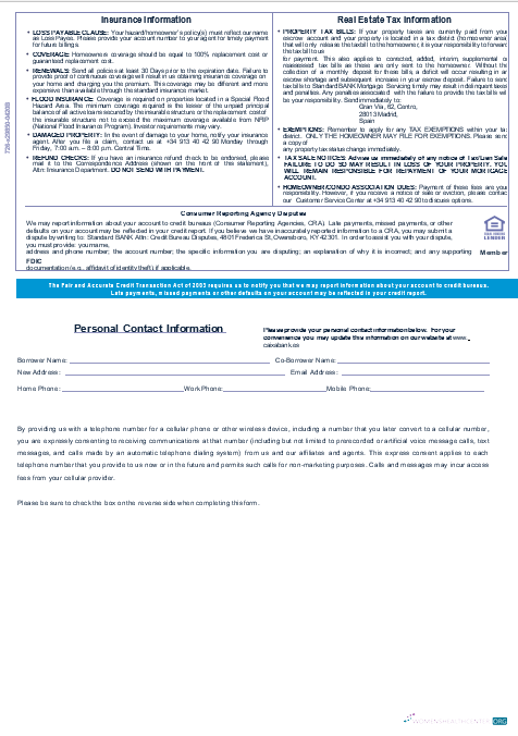 Download Spain Caixa bank mortgage statement in Word and PDF formats 3 Photoshop template